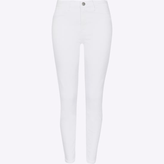 River Island Womens Skinny Jeans White Molly Mid Rise Bum Sculpt