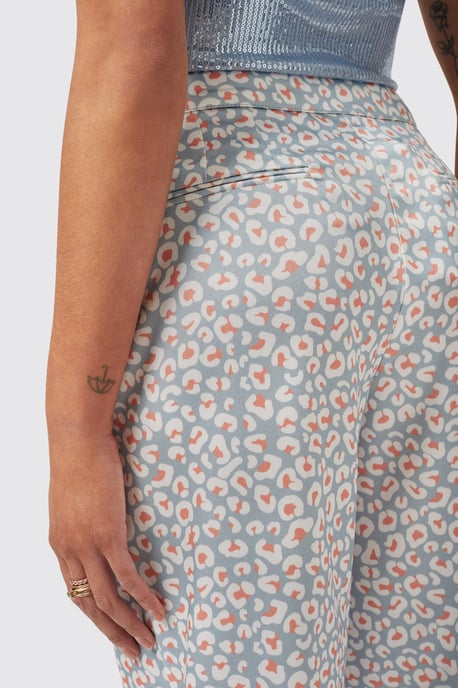 Amarantha Slim Fit Blue Trouser