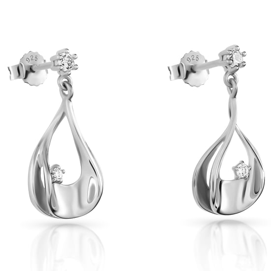 Orphelia 'Etoile' Tropfenohrringe aus 925er Sterlingsilber für Damen - Silber ZO-7524 - Image 5