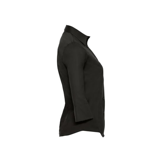 Russell Collection - Formelles Hemd Pflegeleicht für Damen 3/4 Ärmel (Schwarz) - Image 3