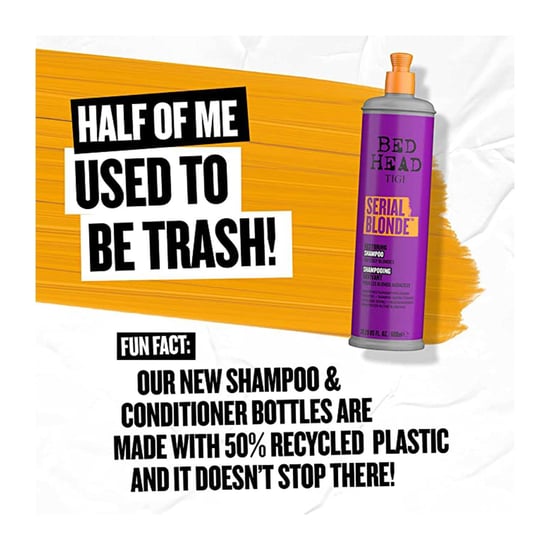 Tigi Serial Blonde Shampoo For Damaged Blonde Hair 600ml 2pk