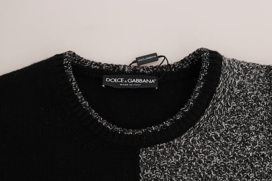Dolce & Gabbana Multicolor Knitted Cashmere Wool Sweater