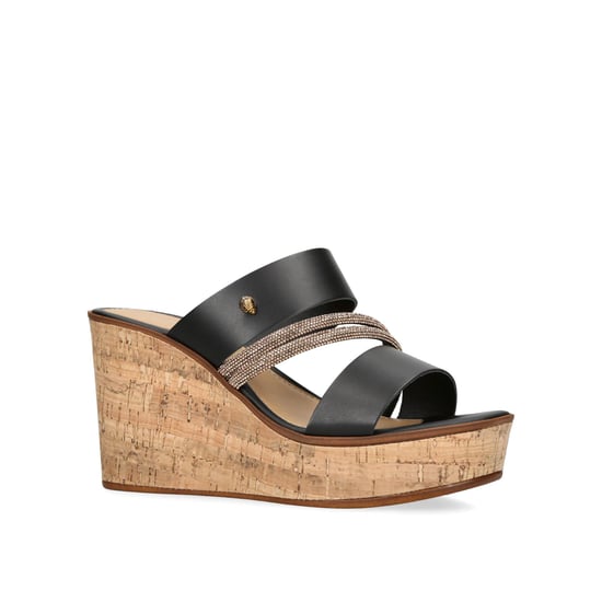 Kurt Geiger London Leather Kgl Strand Wedge Heels