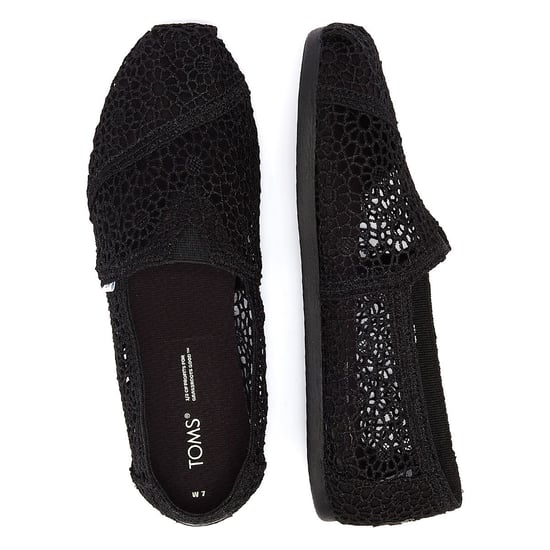 TOMS Apargata Crochet Damen Schwarz Espadrilles - Image 6