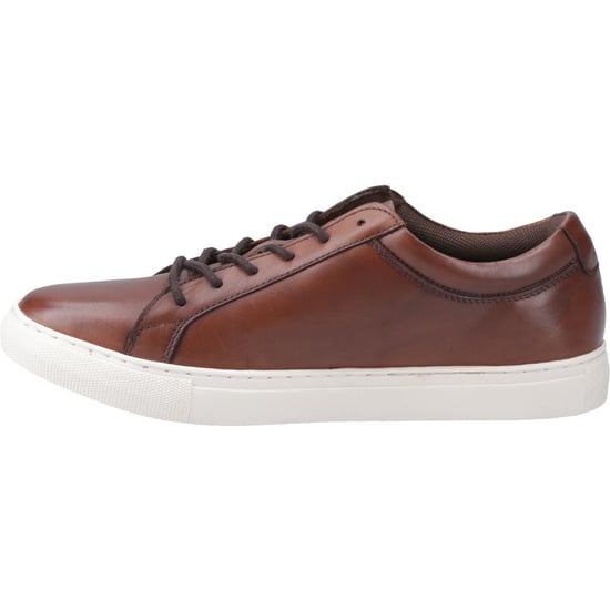 Jack & Jones Galaxy Leder Herren Cognac Turnschuhe - Image 4