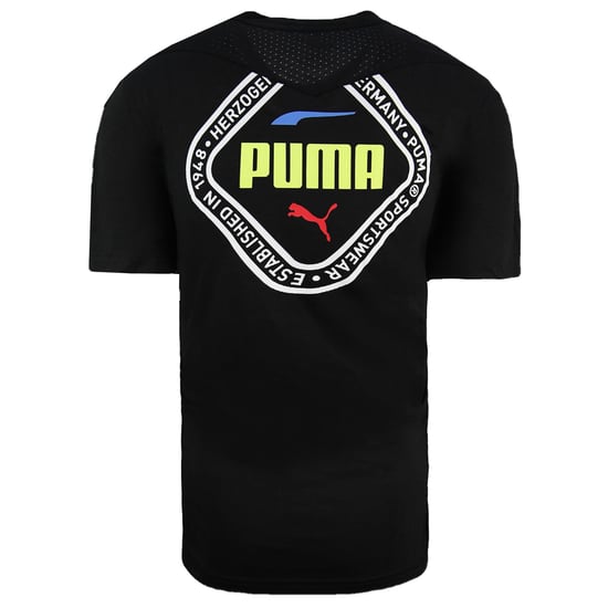 Puma Collective Triblend Herren Schwarz T-Shirt - Image 2
