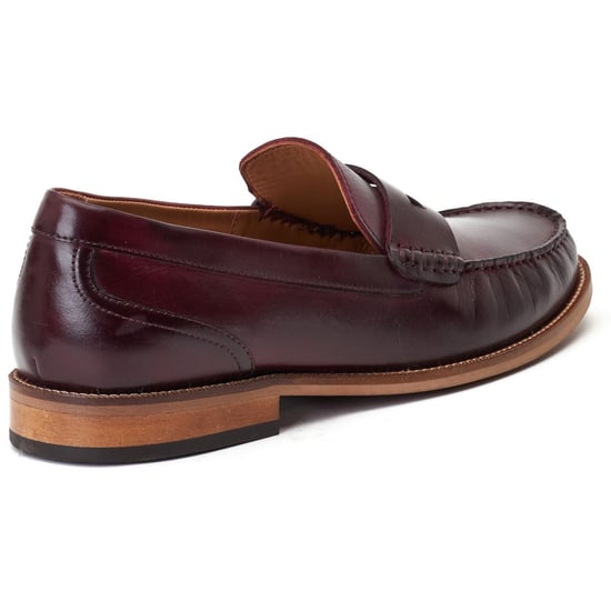 Base London Garfield Leder Herren Bordo Loafer - Image 2