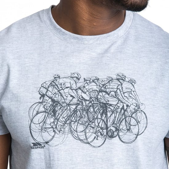 Trespass - T-shirt manches courtes WICKY - Homme (Gris chiné) - Image 2
