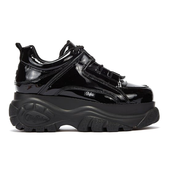 Buffalo London 2.0 Patent Womens Schwarz Turnschuhe - Image 5