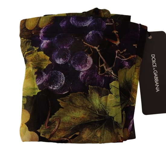 Dolce & Gabbana Women's Black Grapes Print Tights