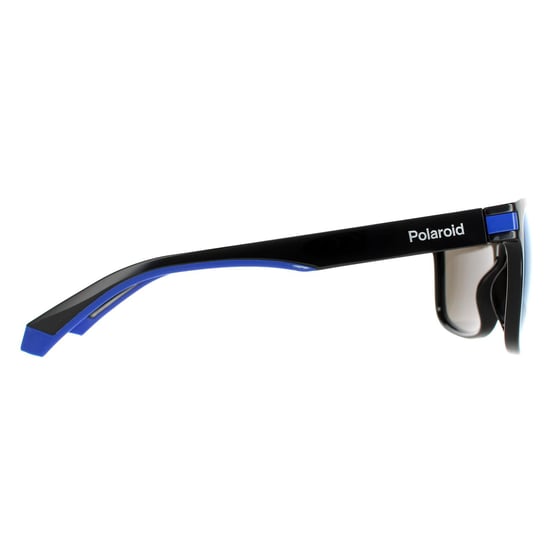 Polaroid Square Mens Black Blue Blue Mirror Polarized PLD 2123/S
