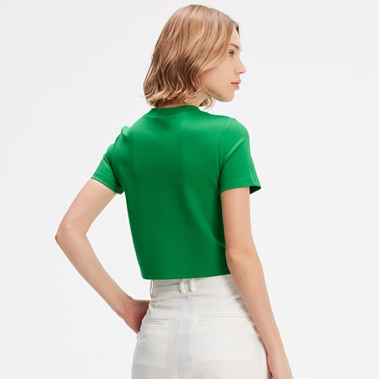 Typo-Druck Crop-T-Shirt - Image 4