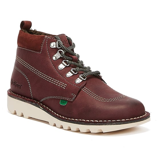 Kickers Hi Winterised Herren Burgundy Stiefel - Image 2