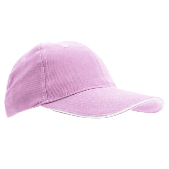 SOLS Unisex Buffalo 6 Panel Baseball Cap (Flash Pink/White)