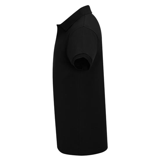 SOLS Mens Perfect Pique Kurzarm-Poloshirt (Schwarz) - Image 3
