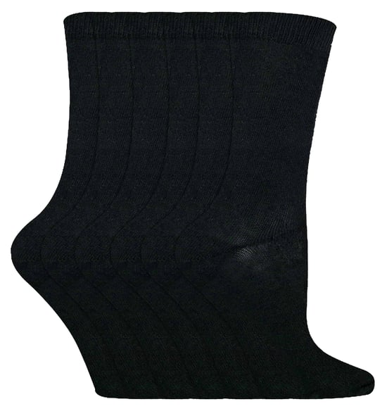 6 Paar Kinder Jungen Mädchen Mitte Kalb feste Farbe lässig Baumwolle Kleid Socken - Image 1