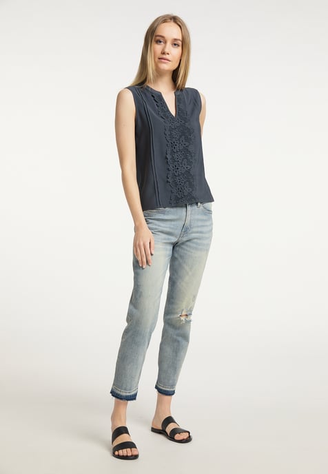 Dreimaster Spitze Damen Grau-Blau - Image 2