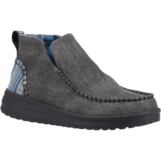 HEYDUDE Denny Cotton Damen Stiefel Schwarz - Image 1