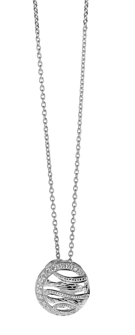Orphelia Damen 925 Sterling Silber Kette mit Anhänger - Silber ZH-6031 - Image 2