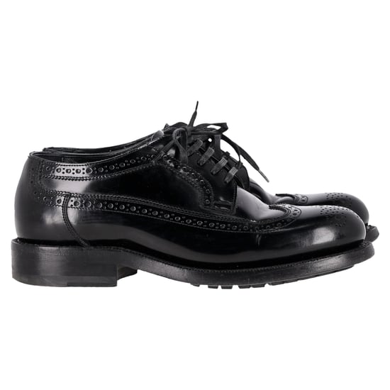 Celine Brogue Schnür-Oxfords aus schwarzem Kalbsleder - Image 1