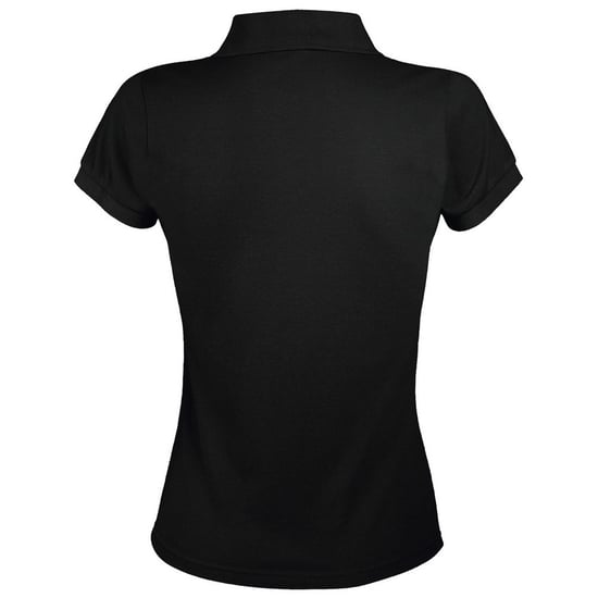 SOLs Womens/Ladies Prime Pique Polo Shirt (Schwarz) - Image 2