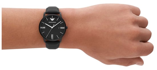 Emporio Armani Minimalist Schwarz Herren Armbanduhr AR11573 - Image 4