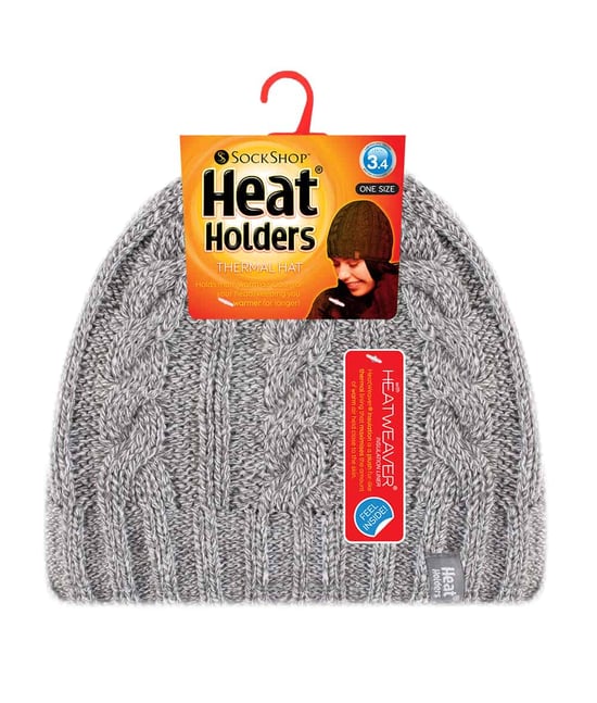Thermische Fleece-gefütterte Damen-Wintermütze mit Zopfmuster - Image 2