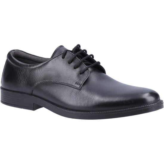 Hush Puppies Neal Leder Herren Schwarz Schnürschuhe - Image 1