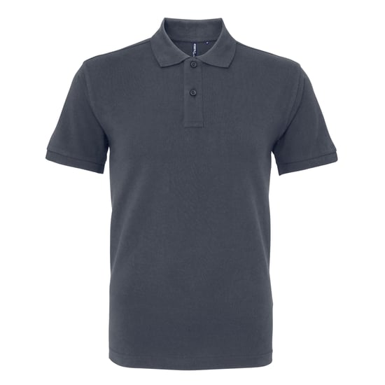 Asquith & Fox Herren Bio-Poloshirt in klassischer Passform (Graphit) - Image 1