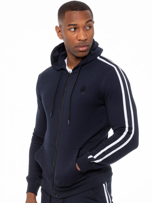 Herren Kapuzenpulli mit Reißverschluss und Band| enzo designer menswear - Image 1