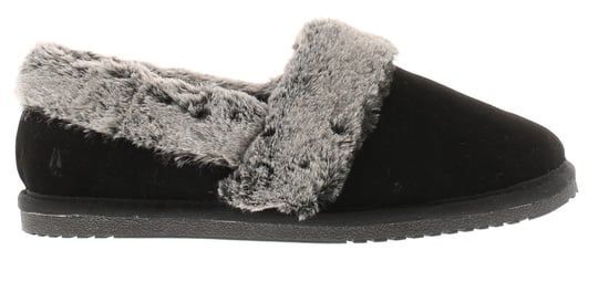 Hush Puppies Ariel Wildleder Damen Hausschuhe In Schwarz - Image 2