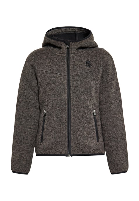 Schmuddelwedda Strickfleeceblouson Jungen (Kinder) grau melange - Image 1