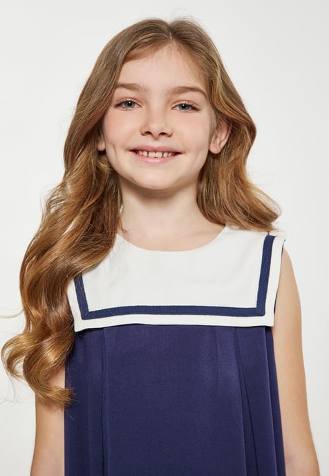 Dreimaster Kleid Mädchen (Kids) Marine - Image 5