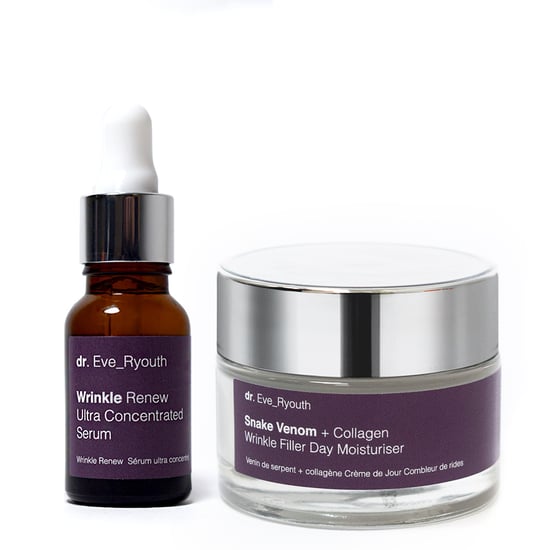 Wrinkle Renew Ultra Concentrated Serum 15ml & Snake Venom + Collagen Wrinkle Filler Day Moisturiser 50ml