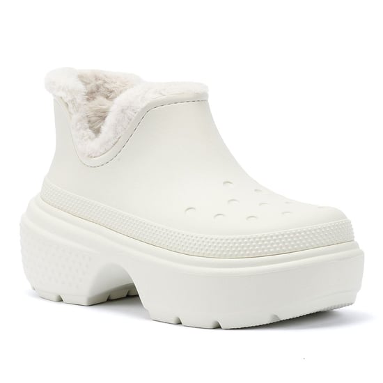 Crocs Stomp gefüttert Shorty Frauen Off White Stiefel - Image 2
