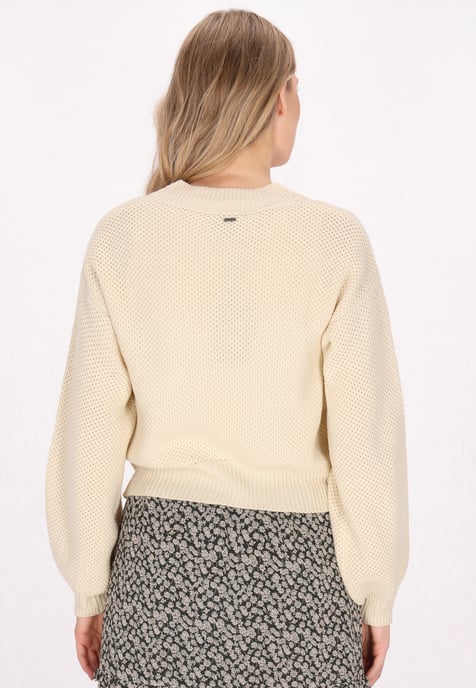 Dreimaster Pullover Damen Creme - Image 4