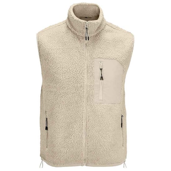 SOLS Unisex Adult Fury Sherpa Body Warmer (Shear Beige/Beige) - Image 1