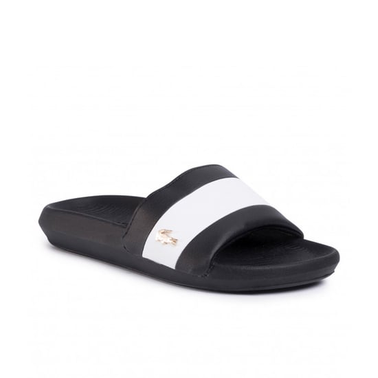 Lacoste Croco 120 3 Schwarz Synthetik Damen Slider 39CFA0036 312 - Image 2