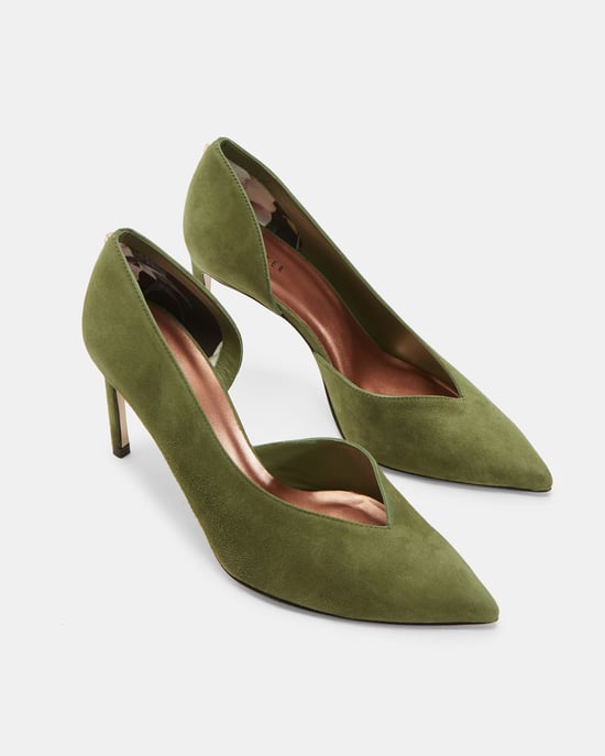 Ted Baker Daphnes Suede Court Shoe, Green