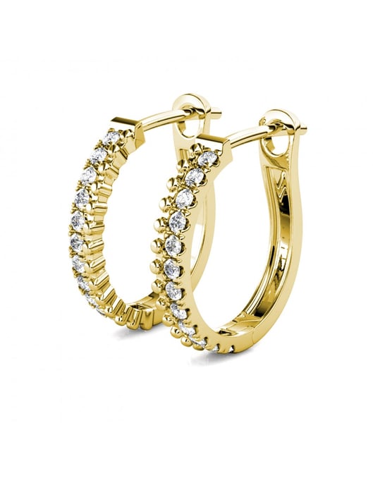 Aleah Ohrringe - Gold und Kristall - Image 4