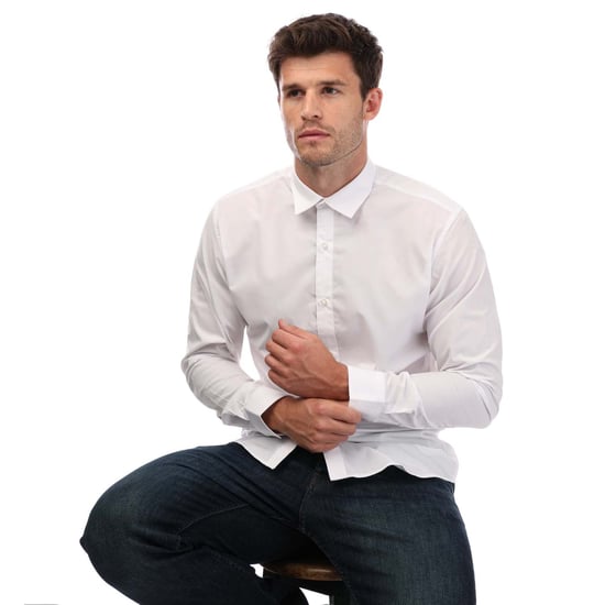 Chemise Joe manches longues Jack Jones Pour Homme en Blanc - Image 4