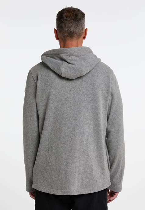 Dreimaster Sweatjacke Herren Grau Melange - Image 3