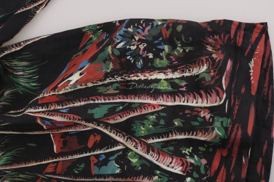 Dolce & Gabbana Schwarzer Vulkan Sizilien Kurzarm T-Shirt - Image 4