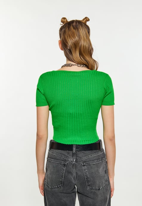 Mymo Crop-Top Damen grün - Image 5