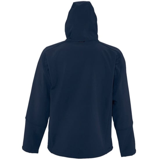 SOLS Mens Replay Hooded Soft Shell Jacket (atmungsaktiv, winddicht und wasserabweisend) (French Navy) - Image 2