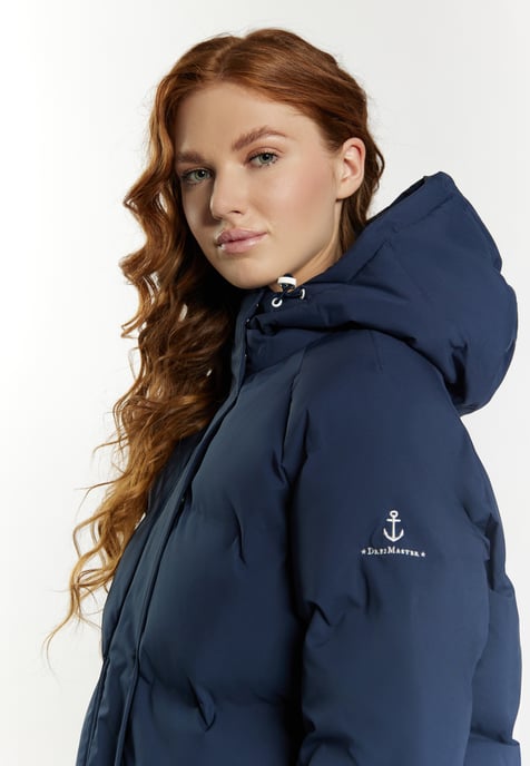 Dreimaster Winterjacke mit Wattierung Damen Marine - Image 5