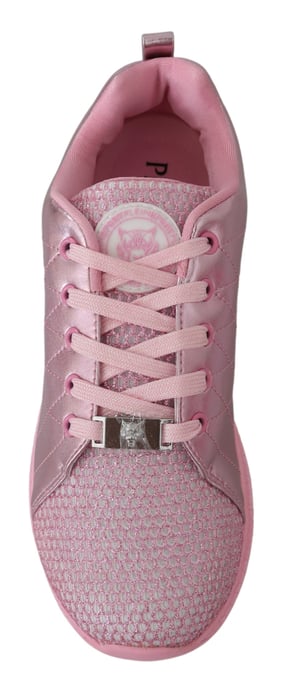 Plein Sport Women's Pink Blush Polyester Runner Gisella Sneakers Shoes