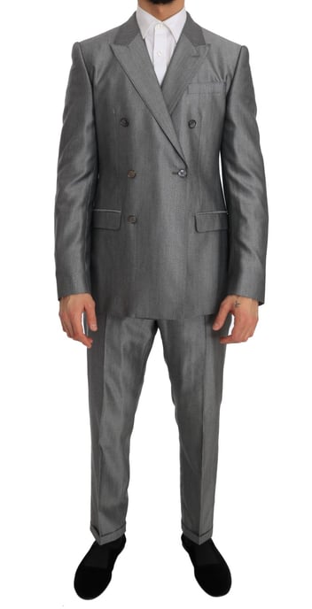 Dolce & Gabbana - Costume slim noir stretch Crystal Bee pour homme - Image 1