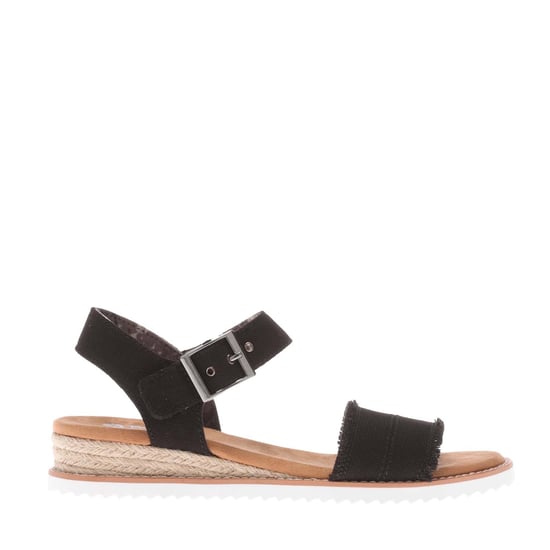 Women's Skechers BOBS Desert Kiss Adobe Princess Sandals in Black
