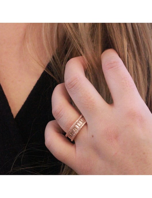 Glamour Lock Ring - Rose Gold und Kristall - Image 2